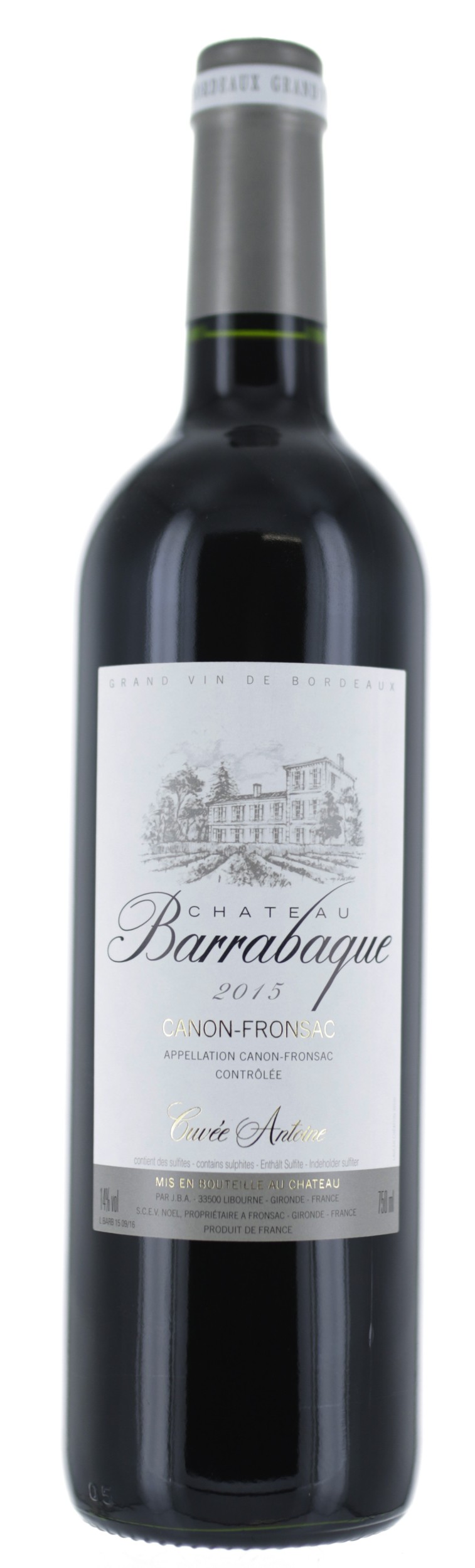 Chateau Barrabaque Cuvee Antoine 2017 Vignobles Audy